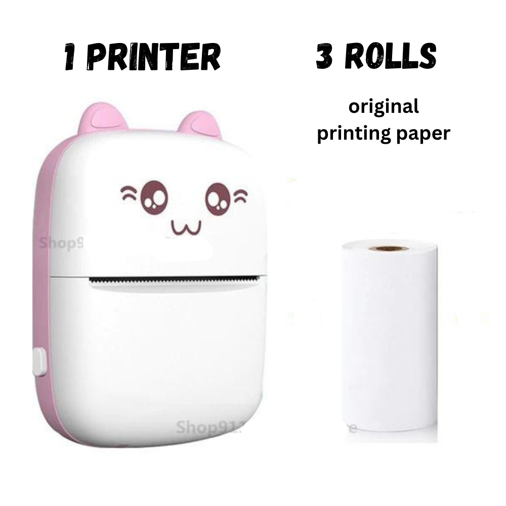 Cat Shape Mini  Inkless Printer